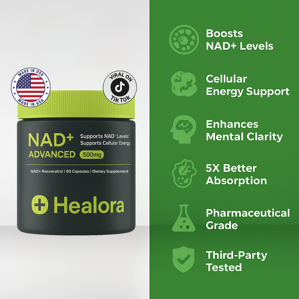Healora NAD+ – Restores Cellular Energy to Help You Feel 20 Years Younger