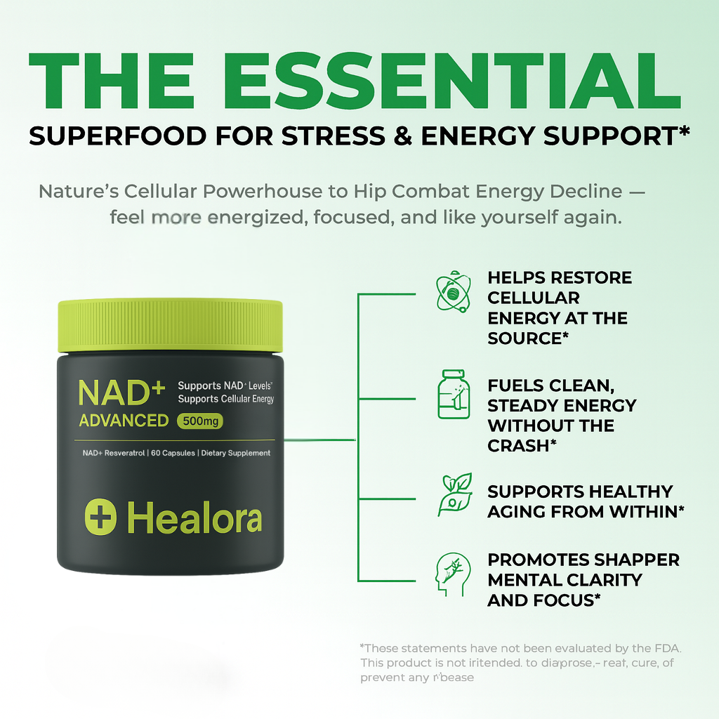 Healora NAD+ – Restores Cellular Energy to Help You Feel 20 Years Younger