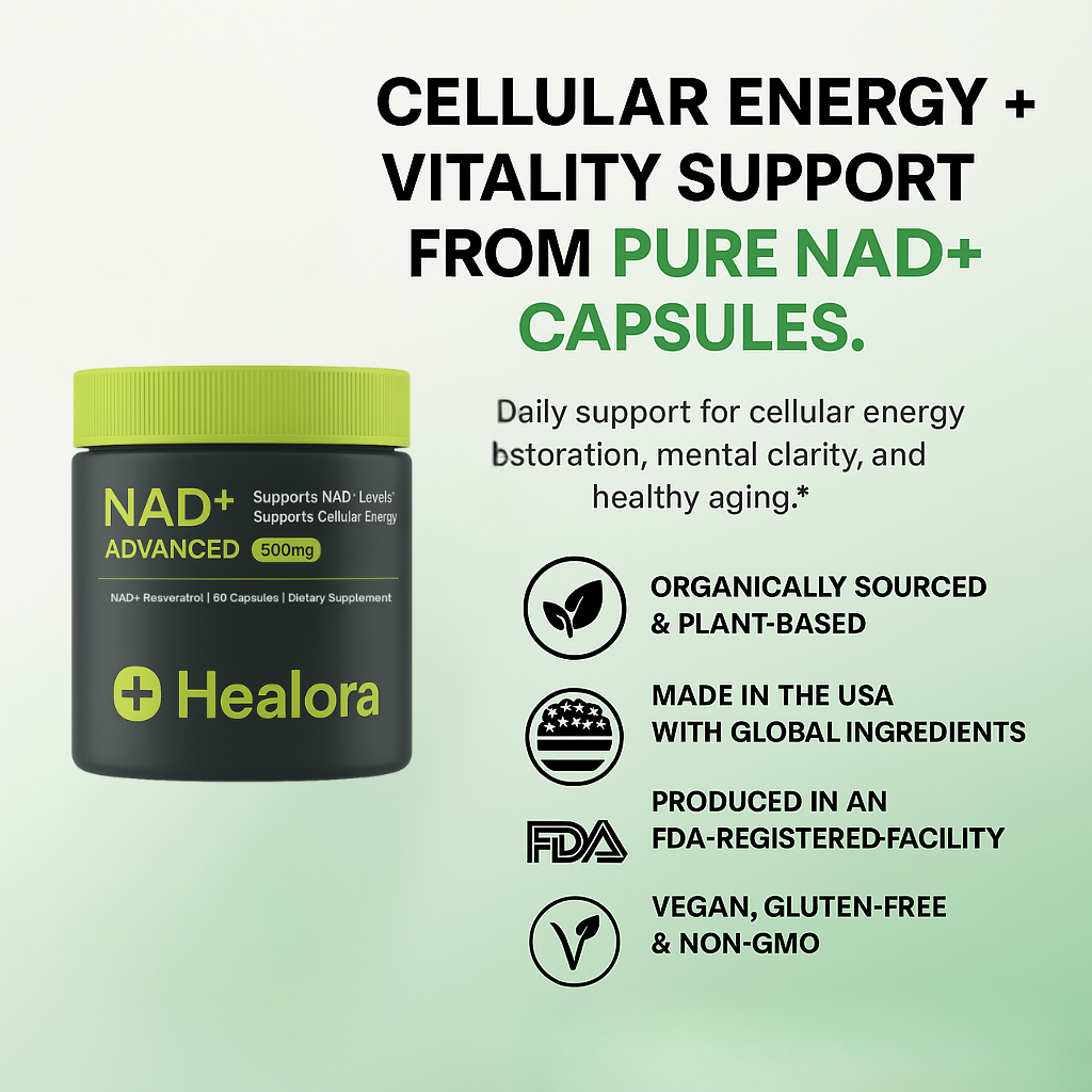 Healora NAD+ – Restores Cellular Energy to Help You Feel 20 Years Younger